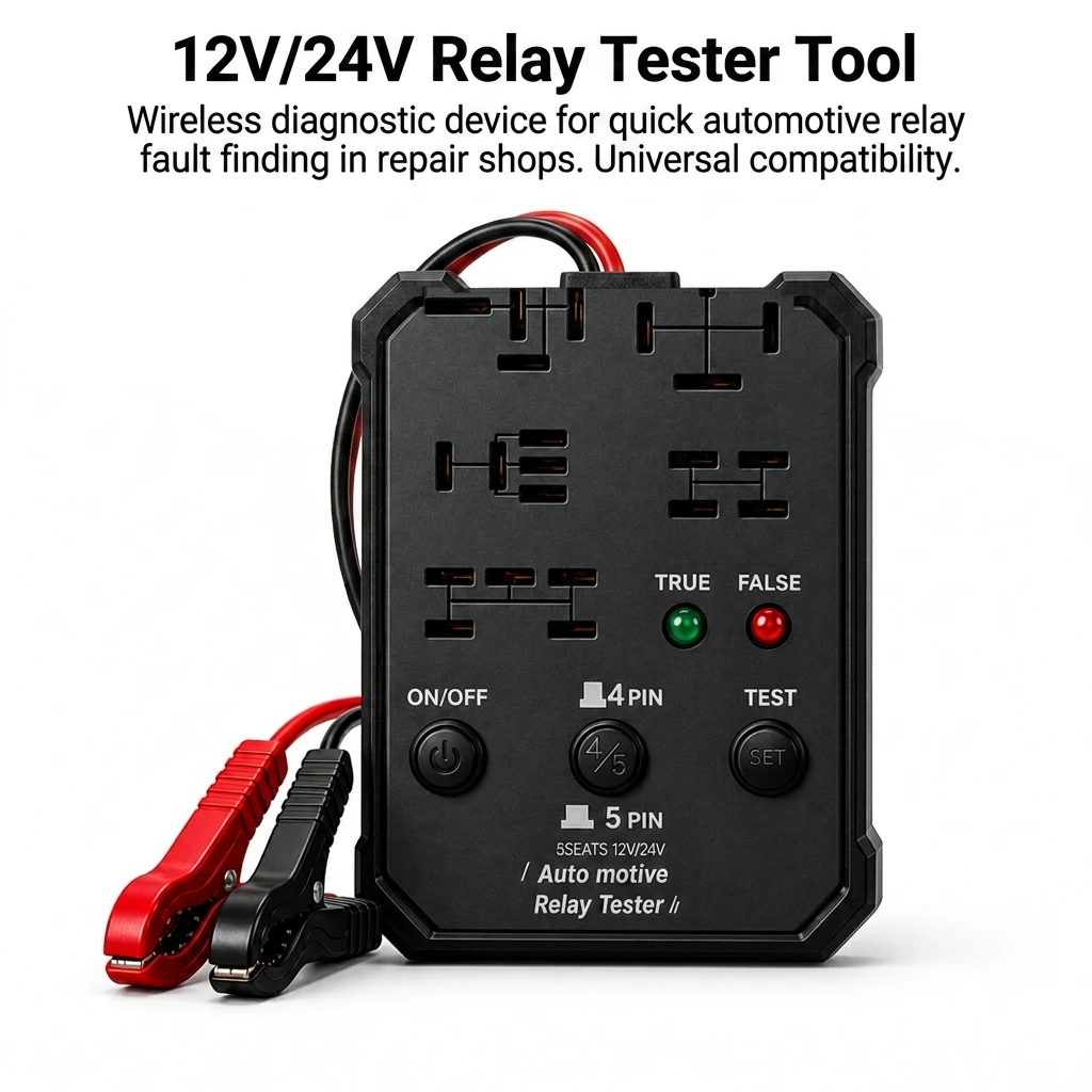 Professional Tester Diagnostic Tool for Car Repair 12V 24V Universal Five Socket Automotive Checker Durable Heavy Duty