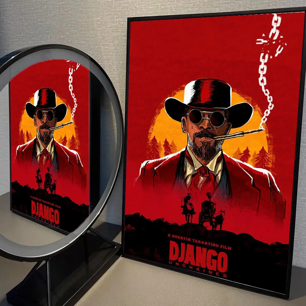 Django فيلم U-غير مقيد ملصق HD الملصقات غرفة المنزل مقهى ديكور الفن طلاء جدران صورة #4
