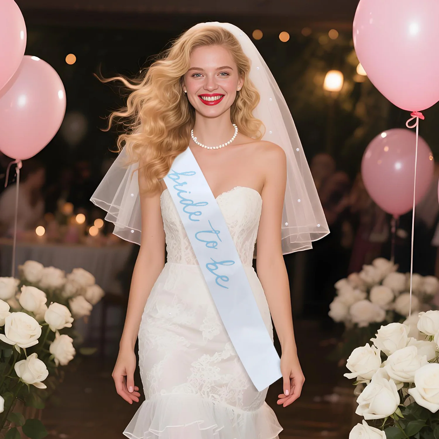 

Wedding Decorations Stylish Satin Sash Bride To Be Sash Sophisticated Bridal Veil Hairband For Wedding Bachelorette Party Bridal