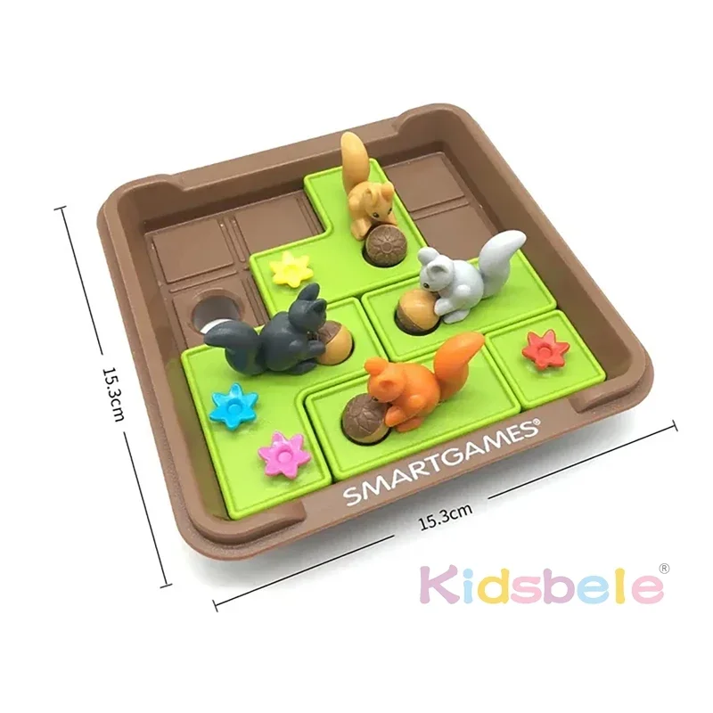 2025 กระรอกอัจฉริยะ 60 ความท้าทายเด็กการศึกษา IQ การฝึกอบรมการศึกษาของเล่นปัญญา