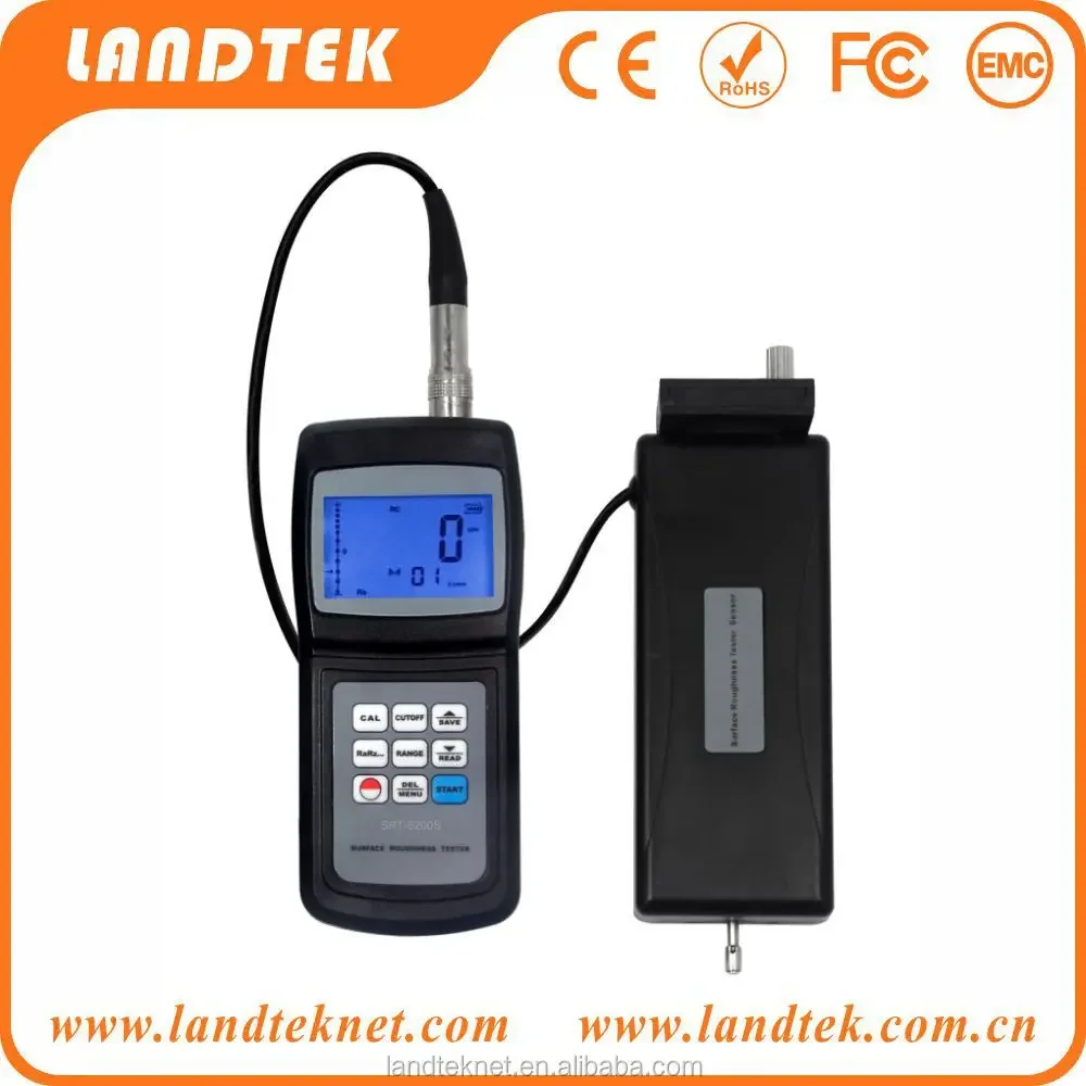 LANDTEK Surface Roughness Tester SRT-6200S Ra Rz External Probe Range 0.005-10.00um