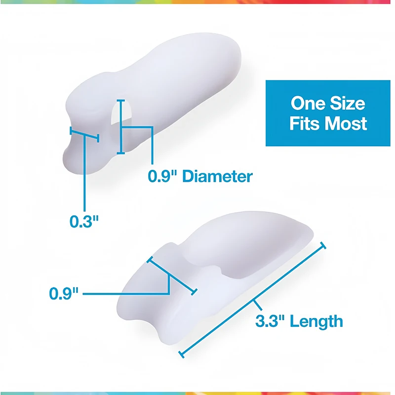 4 Stuks Bunion Kussenbeschermer Gel Big Teen Bunion Guard & Toe Spreider Pijnverlichting Voor Kromme Overlappende Tenen Druk