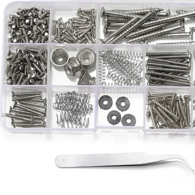 Guitar Kit For Back Plate Mount Assortment With Storage Box For Electric Guitar DIY Luthier Tools