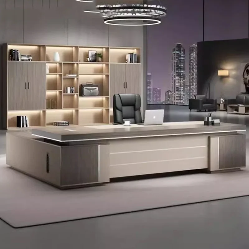 Executive Office Desk Reading Modern Accessories Study Table Room Professional Computer Bureau Meuble Desks Simple Furniture