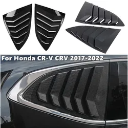 For Honda CR-V CRV 2017 2018 2019 2020 2021 2022 Car Rear Window Louver Shutter Cover Side Vent Blinds Trim Sticker Accessories