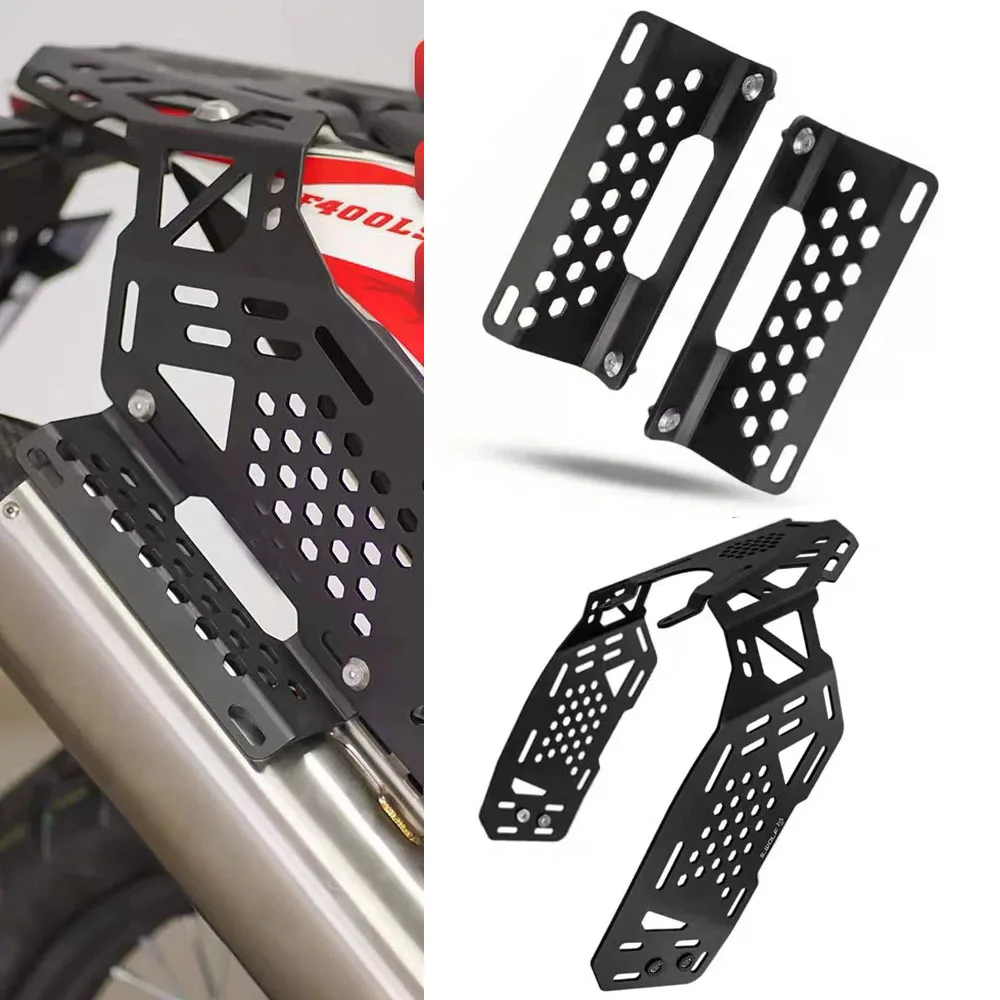 

Motorcycle Black Saddle Bag Support Bars Mount Bracket Rear Rack For Kove 450 Rally