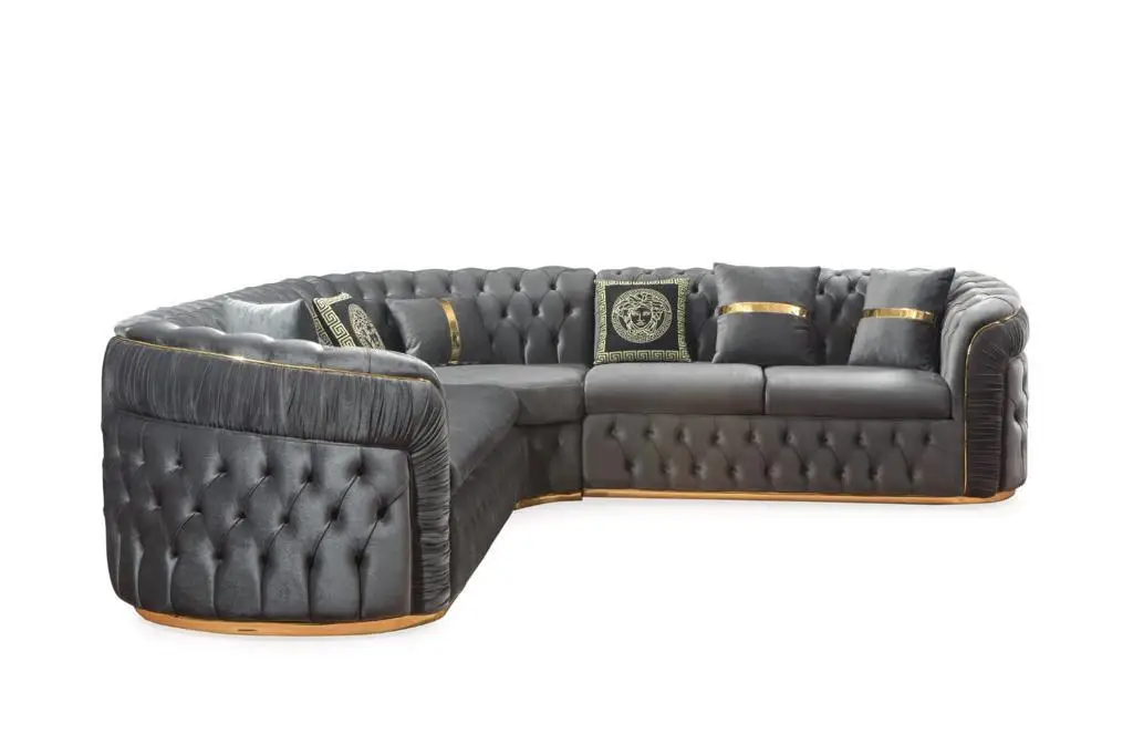 *LUXURY CHESTERFIELD SOFA SET WOOD MODERN FURNITURE BEST SELLER LIVING ROOM and WORKSHOP SET