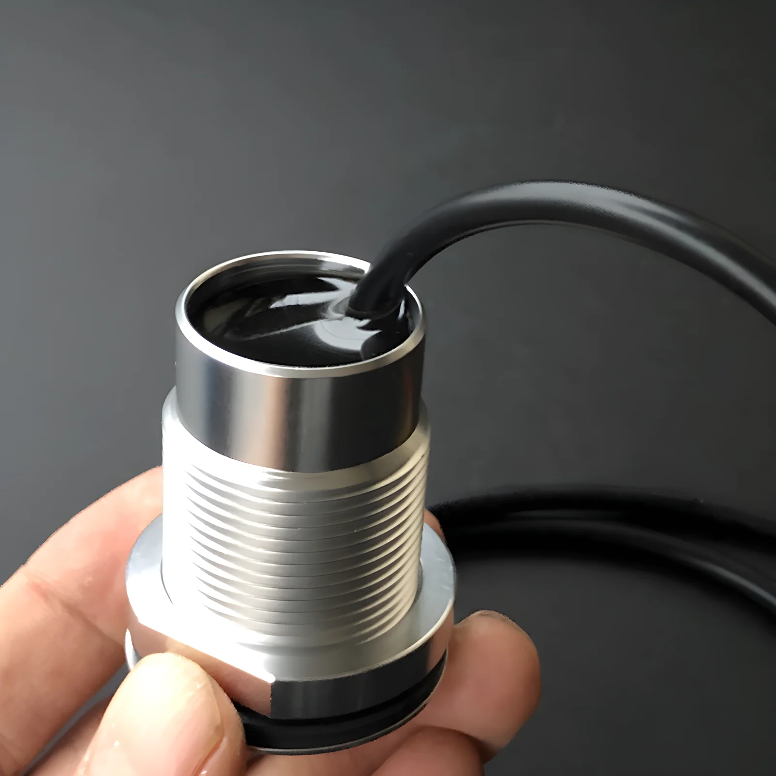 IP67 Outdoor Waterproof Passive Pickup Microphone 3.5mm Audio Plug Mic‑In for CCTV Security Camera