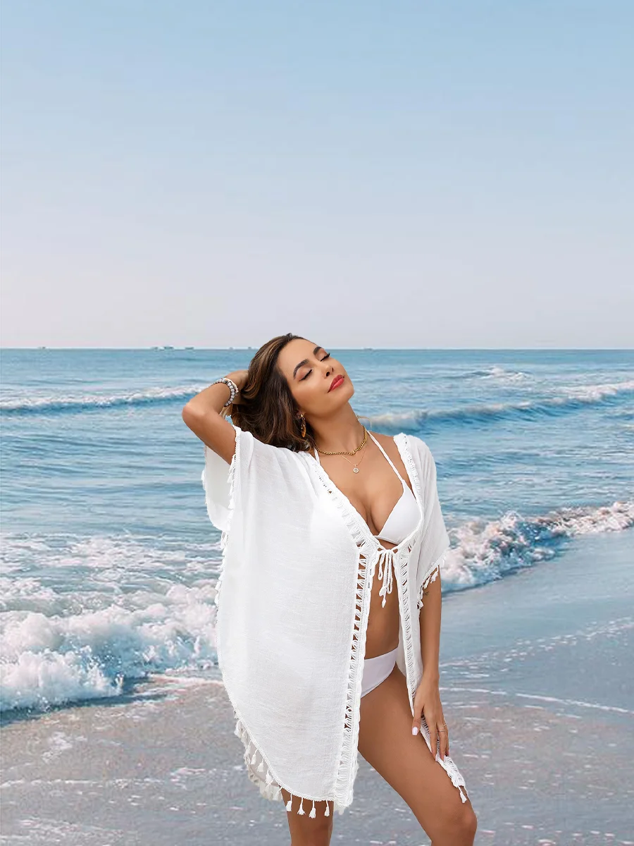 

Beach Dress Woman Swimsuits Swimwear Kimono Playa Swimwear Women One Piece Female Clothing Beach Tunic Cover Up Cape