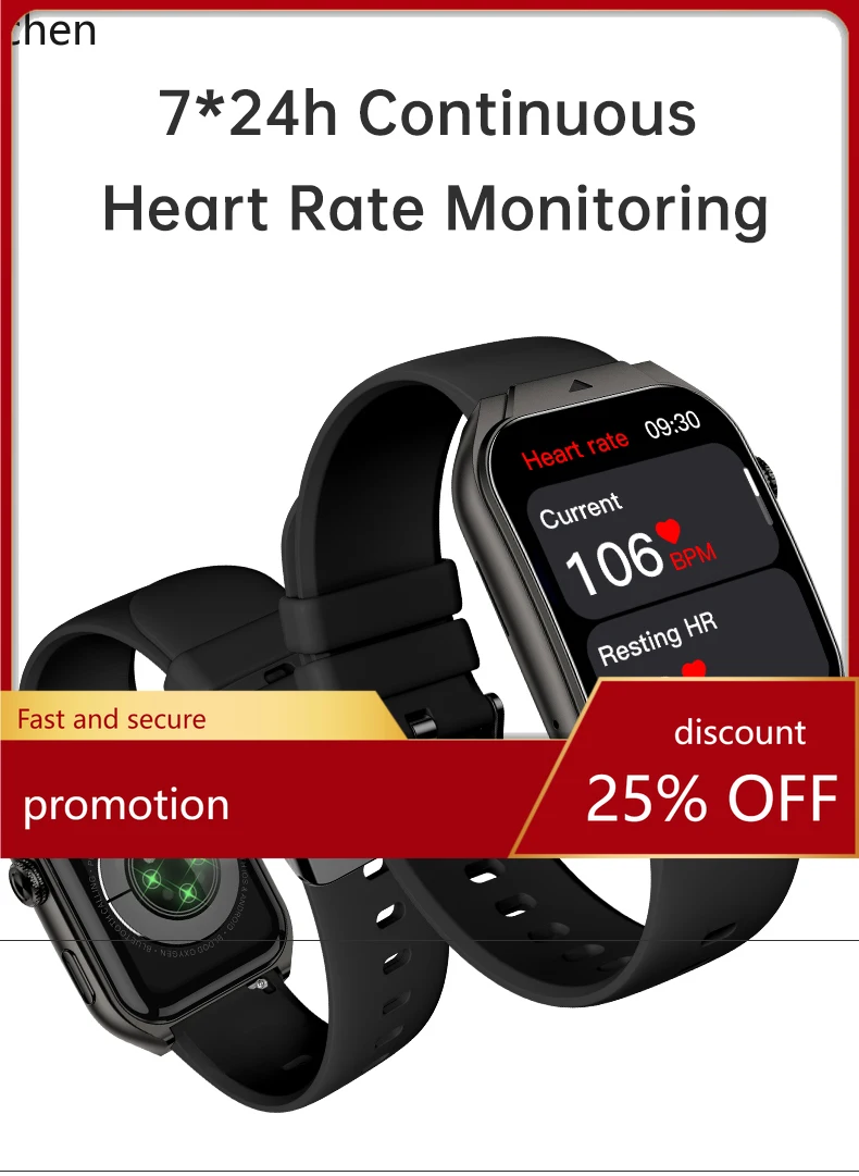 YFY smart watch inch waterproof bluetooth call square sports watch smart curved touch screen men's model