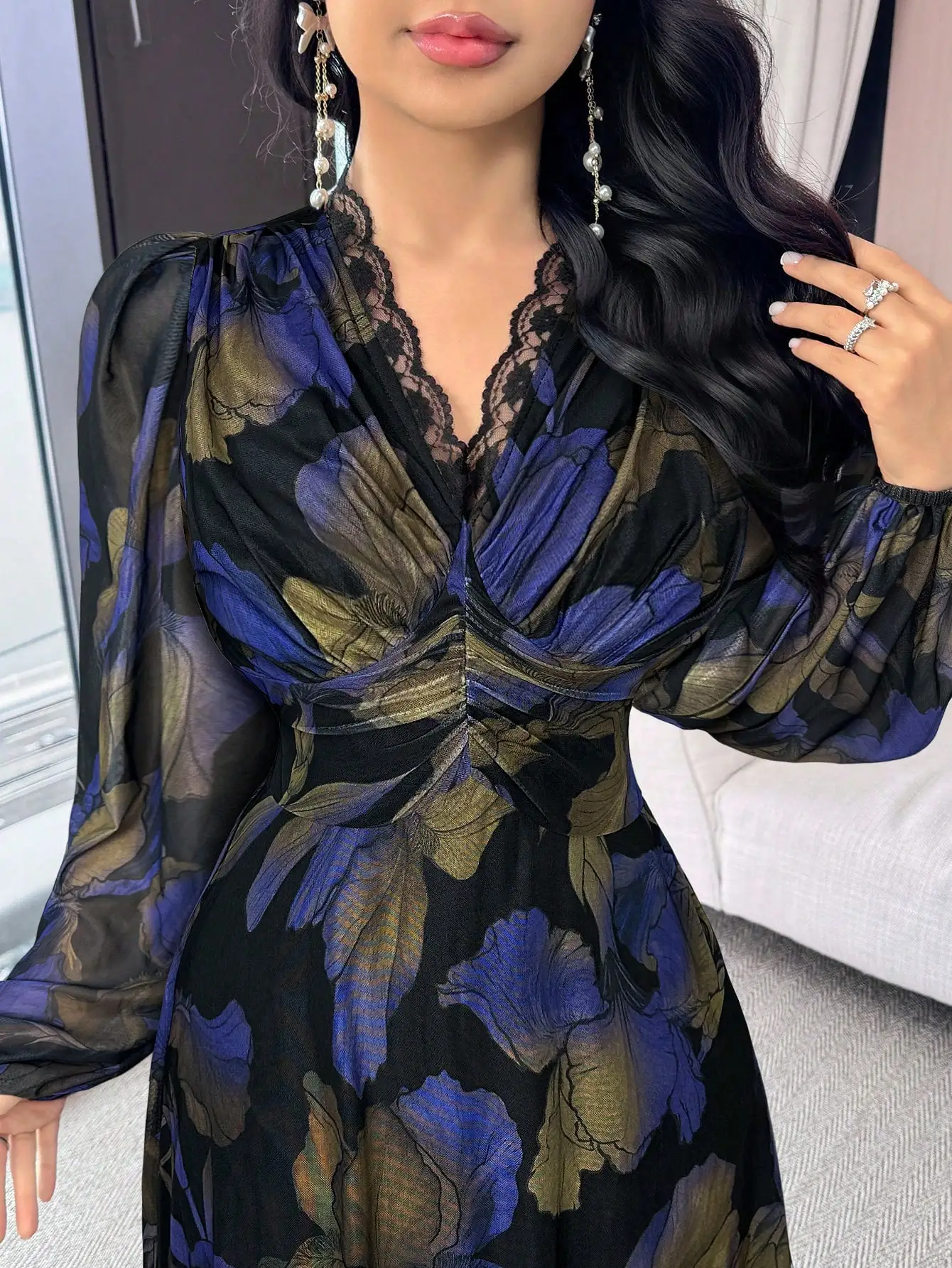 

Women Elegant Party Floral Print Dress Summer Sleeveless A Line Midi Dress Casual Beach Wedding Guest Dress