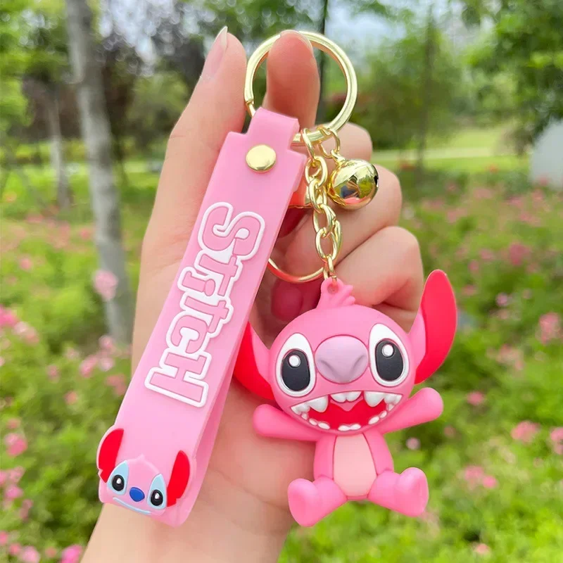 Disney Lilo & Stitch Sleutelhanger Cartoon Steek Actie Anime Figuren Ketting Pop Speelgoed Auto Rugzak Sleutelhanger Ornament Cadeau