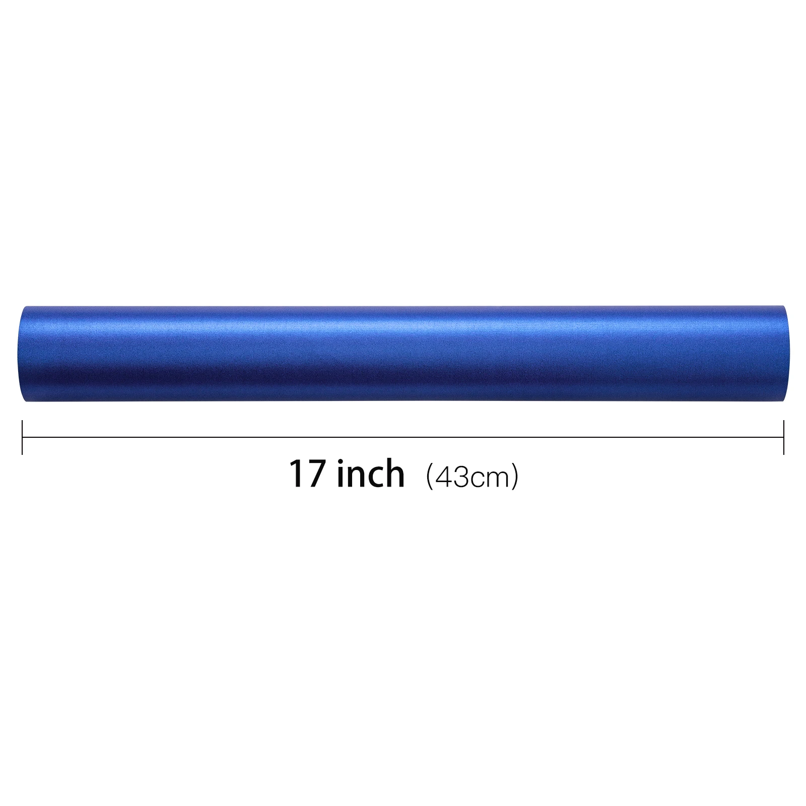 1 Roll of Pure Satin Royal Blue Gift Wrapping Paper, for Birthdays, Graduation Ceremonies, Festivals, DIY Craft Decoration, 43.2cm X 1000cm (17inch X 32.81 Feet)