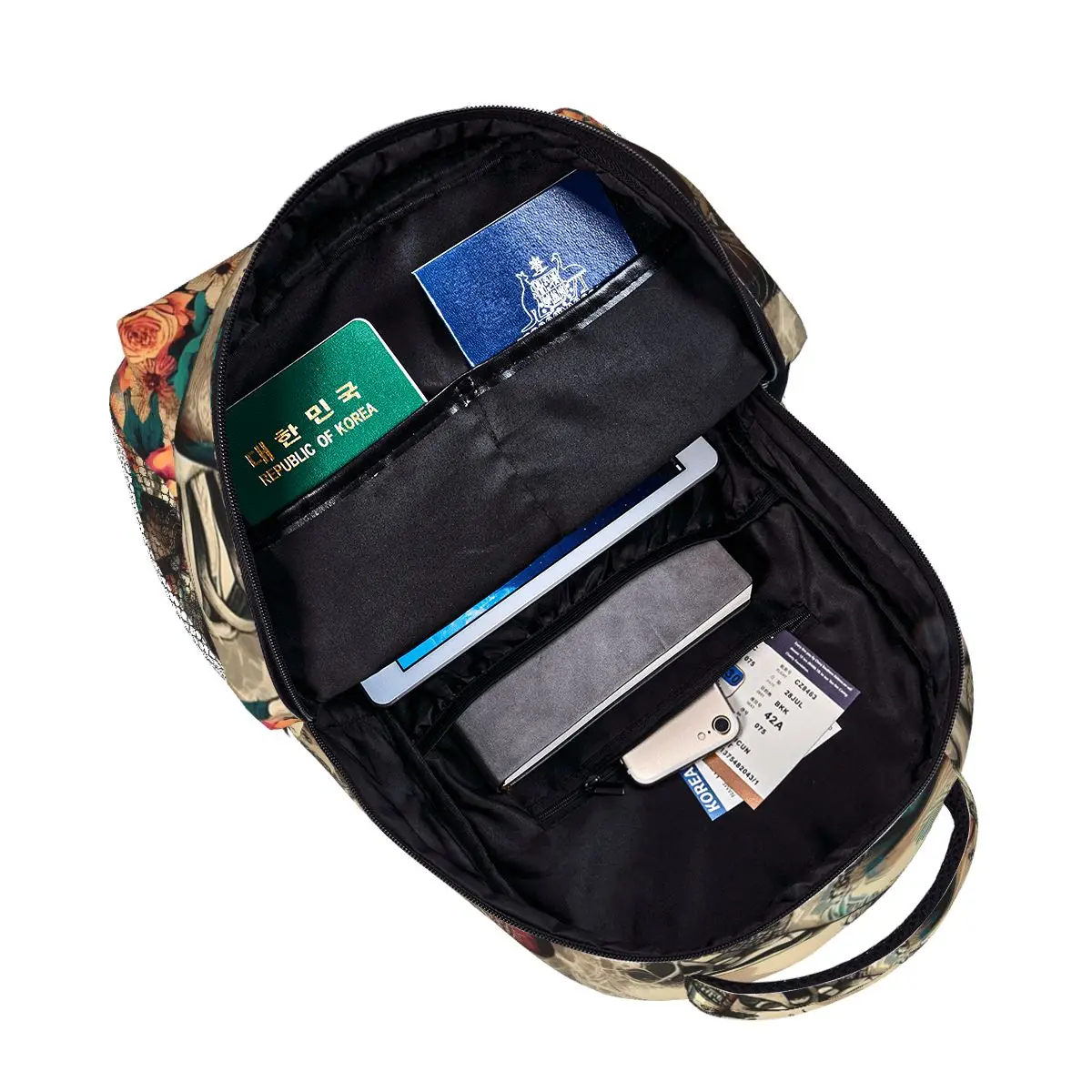 Alexander Gothic Las Elegantes Girls Day Of Dead Skull Zaini Ragazzi Ragazze Bookbag Studenti Borse da scuola Zaino Borsa a tracolla