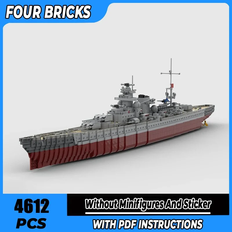 

Строительные блоки Moc, боевой крейсер Gneisenau, технология, модульные кирпичи, модель, подарки, рождественские игрушки, наборы «сделай сам», сборка