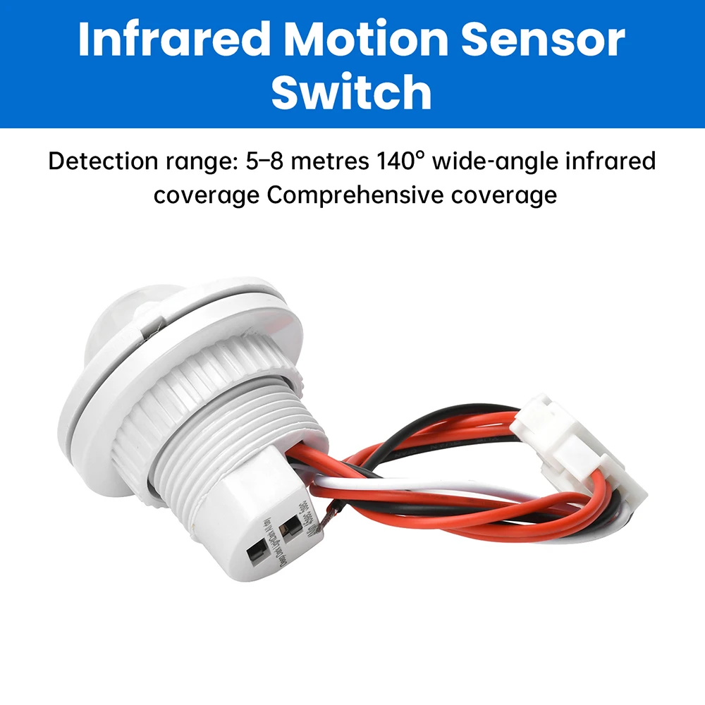 DC 3.5-24V Low-Voltage Delay Embedded Infrared Human Body Sensing Switch Automatic Detection Delay Sensing Probe Motion Sensor