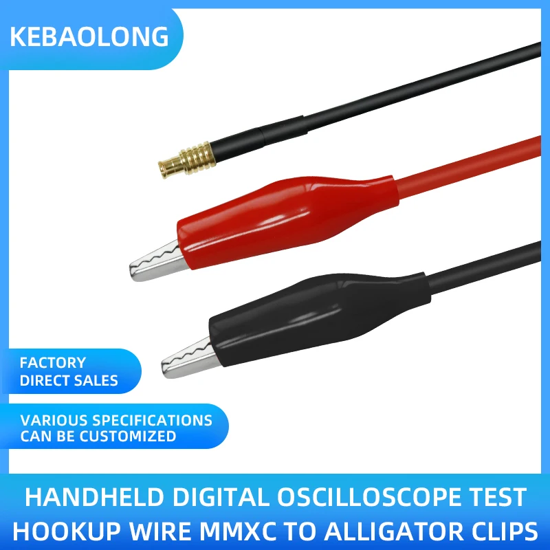 DC female 5521 turn double crocodile clip charging cable red and black clip cable dc turn double clip power cable wholesale