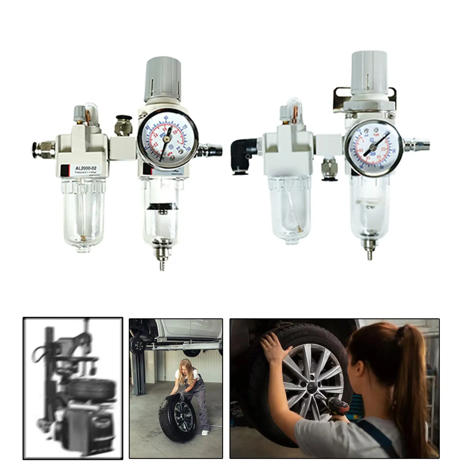 Tire Changer Oil Water Separator Air Filter Regulator Durable Auto Repair Tool for Electric Tire Changer Machine