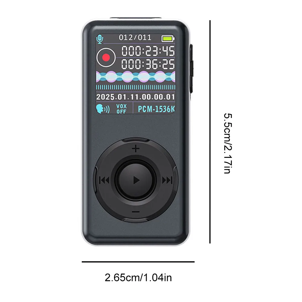 4GB-64G مسجل صوت رقمي إلغاء الضوضاء الذكية AI صوت المنشط الإملاء مسجل الصوت لاجتماع مقابلة المحاضرة