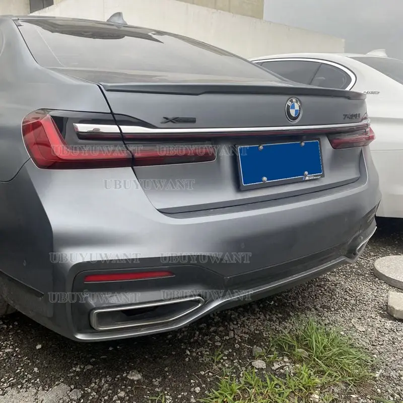 ABS Racing Rear Trunk Spoiler Wing Paint Color Lip P Style For BMW G11 G12 7 Series 740i 750i Sedan 2016 2017 2018 view 2