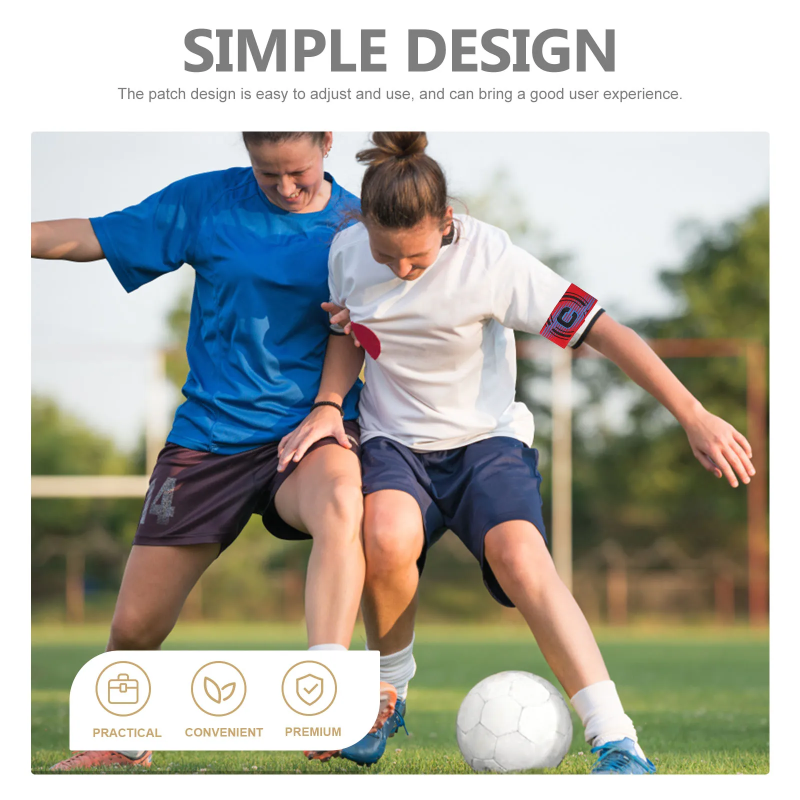 

5 Pcs Football Arm Sleeve Captain Armband Sports Bands