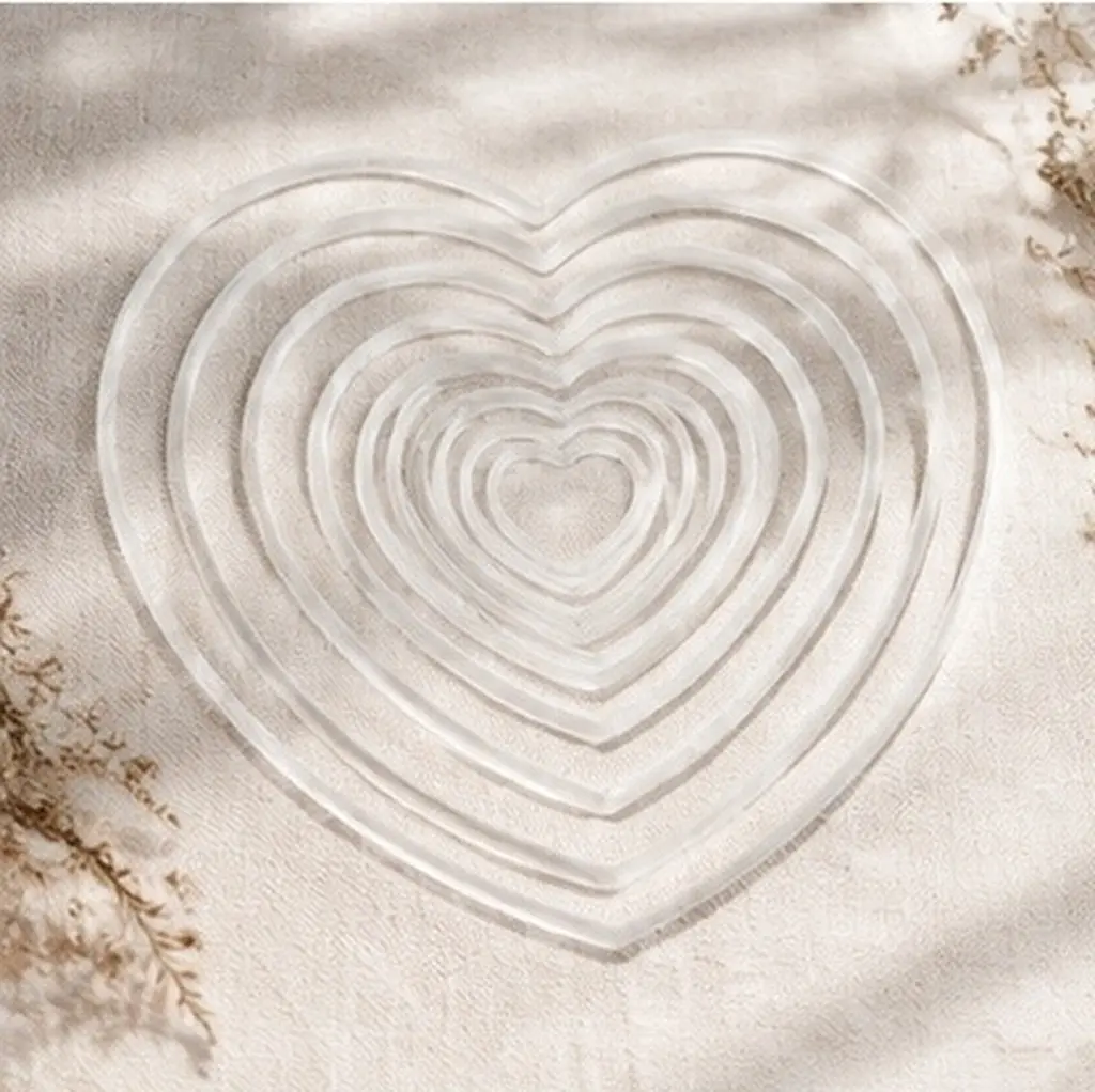 10Pcs Heart Plastic Dreamcatcher Rings Hoops