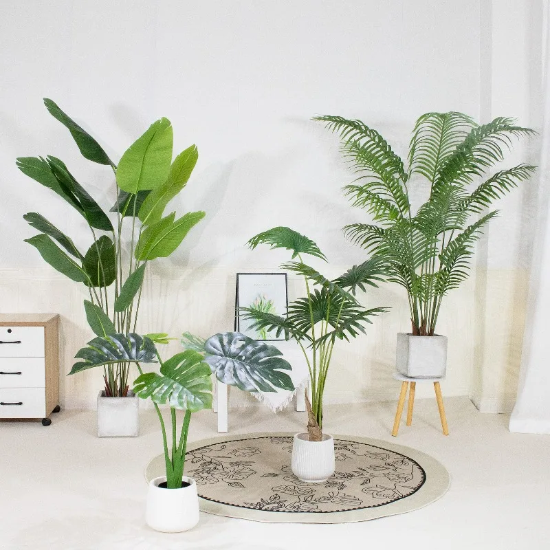 

Искусственное дерево JCF171: Высококачественная натуральная зеленая декоративная пальма, имитация большого дерева, искусственное растение