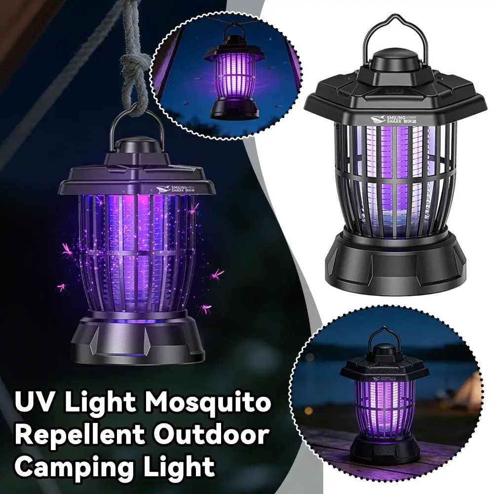 1200mAh Rechargeable Bug Zapper LED Camping Lantern Portable Hanging UV Mosquito Fly Killer Light Outdoor Camping Pest Trap Lamp