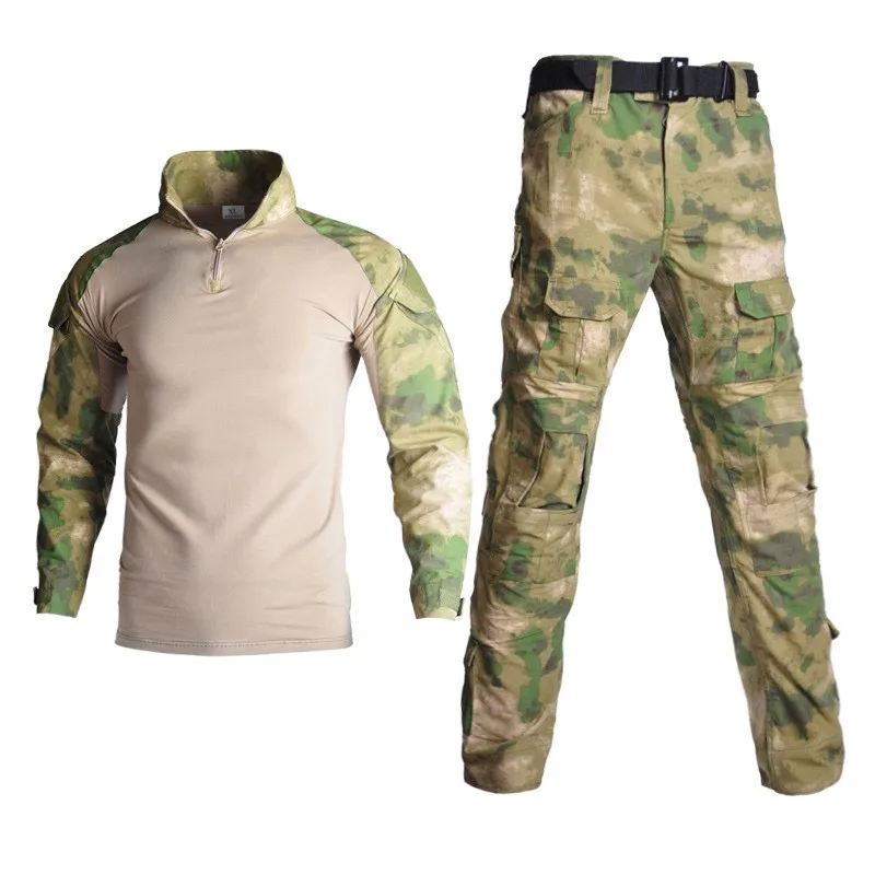 Men's Tactical Frog Suit Training Uniform Set Quick-Dry Breathable Military Workwear, Windproof Waterproof for Outdoor Drills