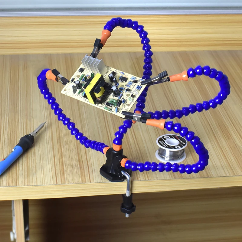 Multi Soldering Helping Third Hand Tool Table Clip Soldering Stand Welding PCB Holder Flexible Arm Soldering Tool