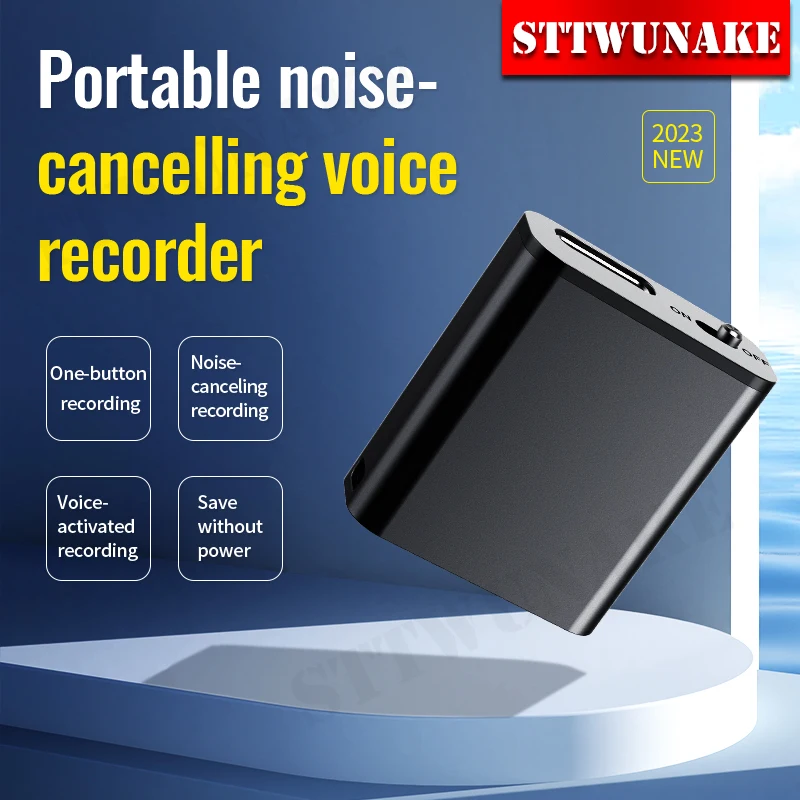 

Mini Voice Activated Recorder Only 0.25cm Built-in Magnet Small Digital Audio Recording Sound Device Micro Dictaphone STTWUNAKE