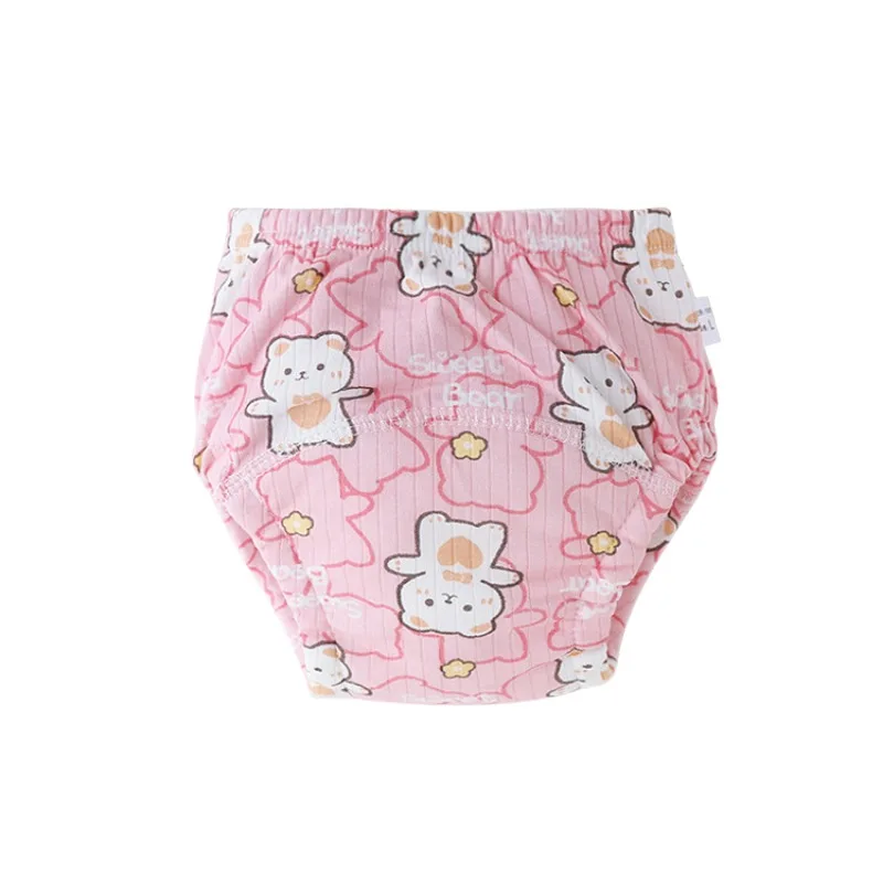 Baby Cotton Diapers Reusable Kids Training Pants Waterproof Underwear Boys Girls Washable Toilet Pants Nappy Changing Panties