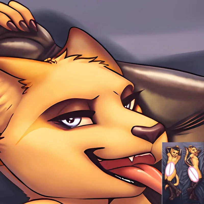 

Dakimakura Anime Fluffy Furry Orcus Sand Cat Pillowcase Double-sided Print Huging Body Bed Pillow Cover Case Dropshipping