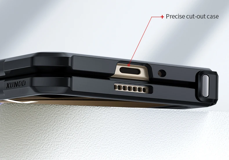 Xundd für Samsung Galaxy Z Fold 3, 4, 5, 6-fach, 7, faltbare Hülle, Airbag, Anti-Drop-Kamera, schützt Acryl- und TPU-Abdeckung – Detail 9