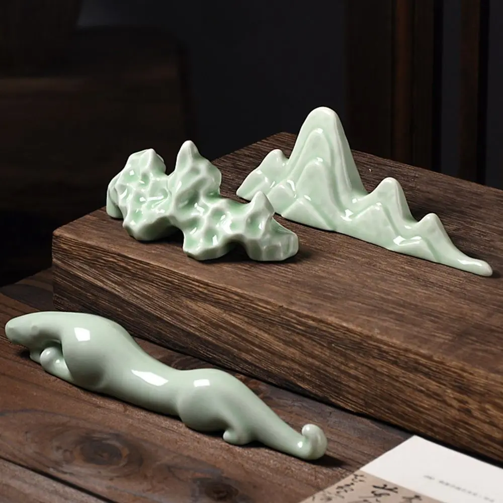 

Держатель для кистей для креативной каллиграфии, прочная портативная подставка для кистей для письма, практичные канцелярские товары, керамический держатель для ручек