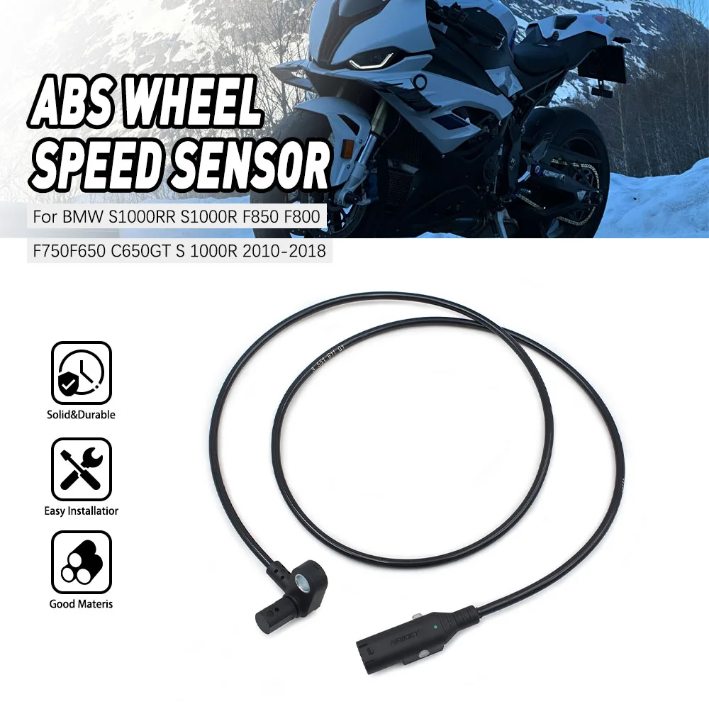 

ABS Anti Lock Brake Wheel Speed Sensor For BMW S1000RR S1000R F850 F800 F750 F650 C650GT 2010 2011 2012 2013 2014 2015-2018