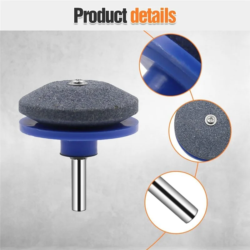 LUCK-Точилка для тьмяных лезвий газонокосилки, инструмент для заточки лезвий газонокосилки, универсальные точилки для лезвий для газонокосилок, синий