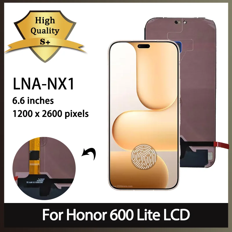 6.6“AMOLED For Huawei Honor 600 Lite Display Touch Screen Digitizer Panel Assembly For Honor 600Lite LNA-NX1 LCD Frame