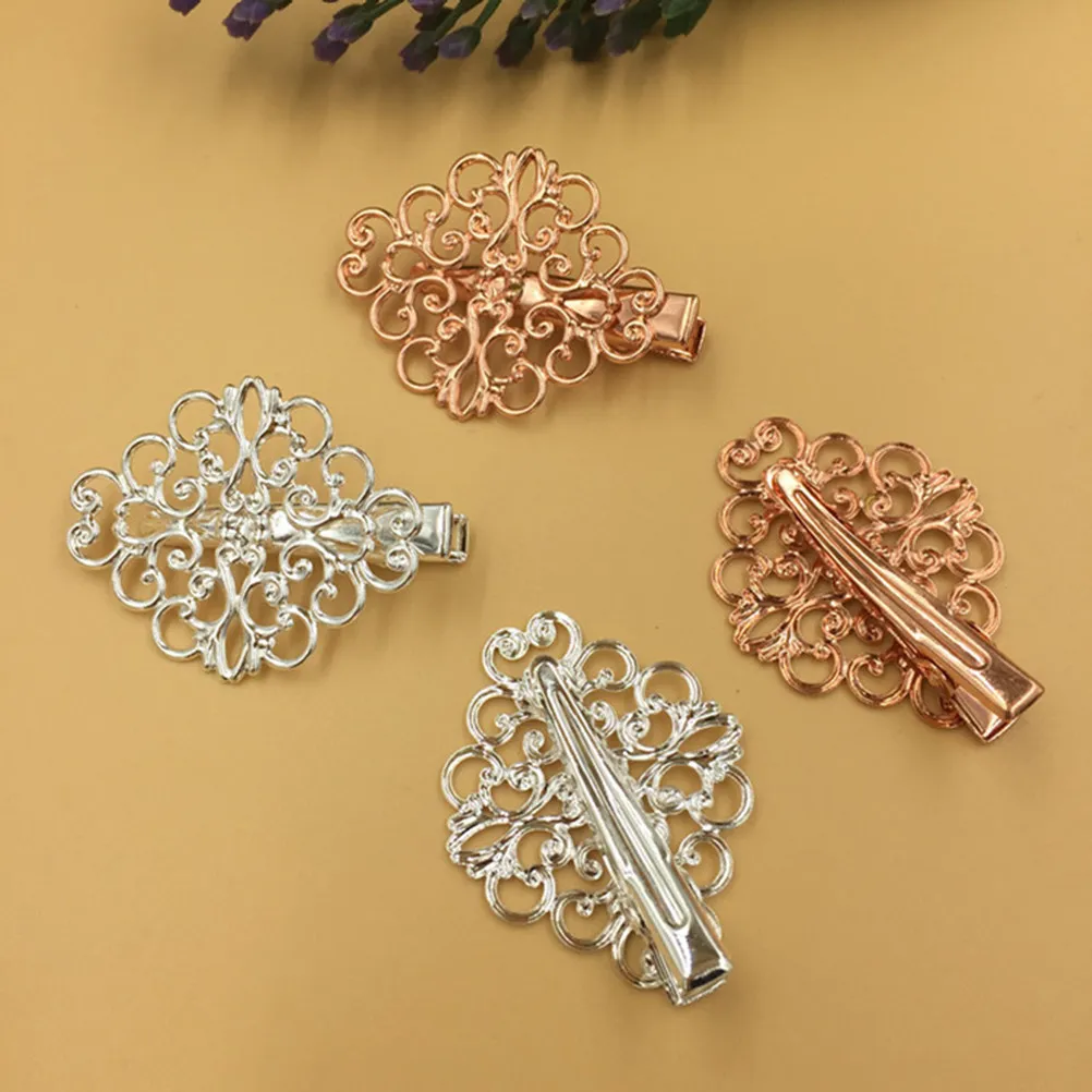 25Pcs Duckbill Hair Clips Vintage Butterfly Leaf Flower Hairpins Elegant Accessories for Women Girls Party Wedding Daily Use