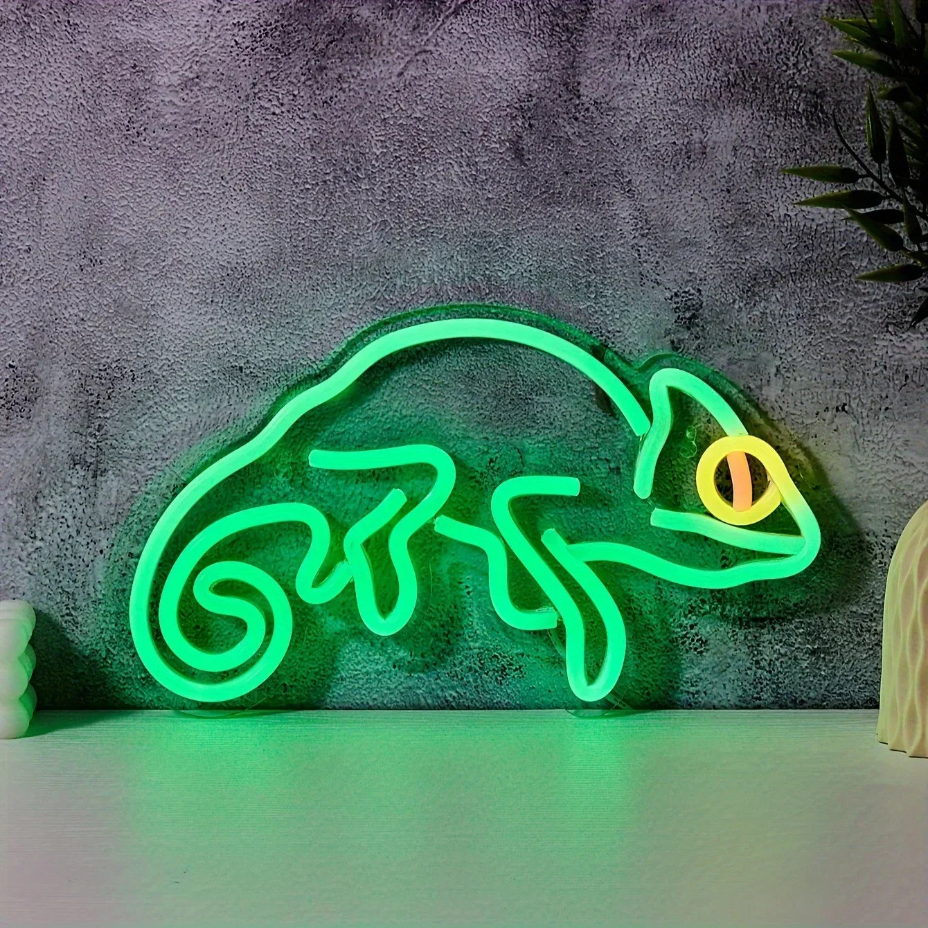 Chameleon Lizard Neon Sign for Wall Decor, Lizard Lover Gifts,Neon Light for Bedroom, Kids Room, Office, Man Cave, Game Room