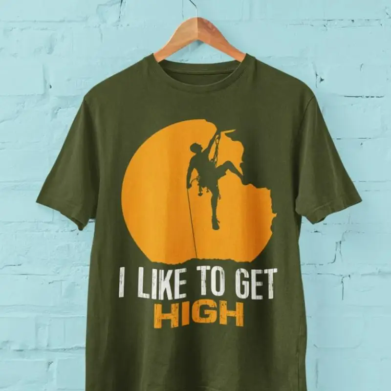 

Забавная футболка «Я нравится получить высокую саркастическую шутку», подарки для скалолазания