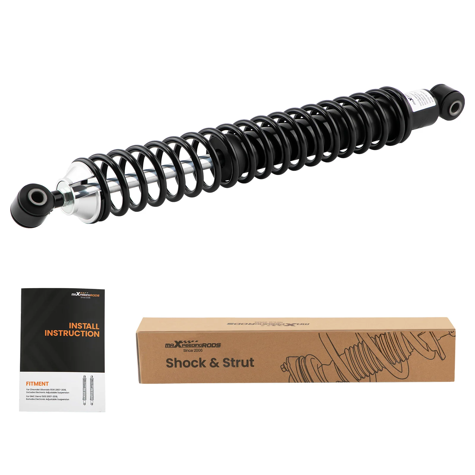 Shock Absorbers Rear Left And Right Set For Chevrolet Silverado 1500 GMC Sierra 1500 2007-2018