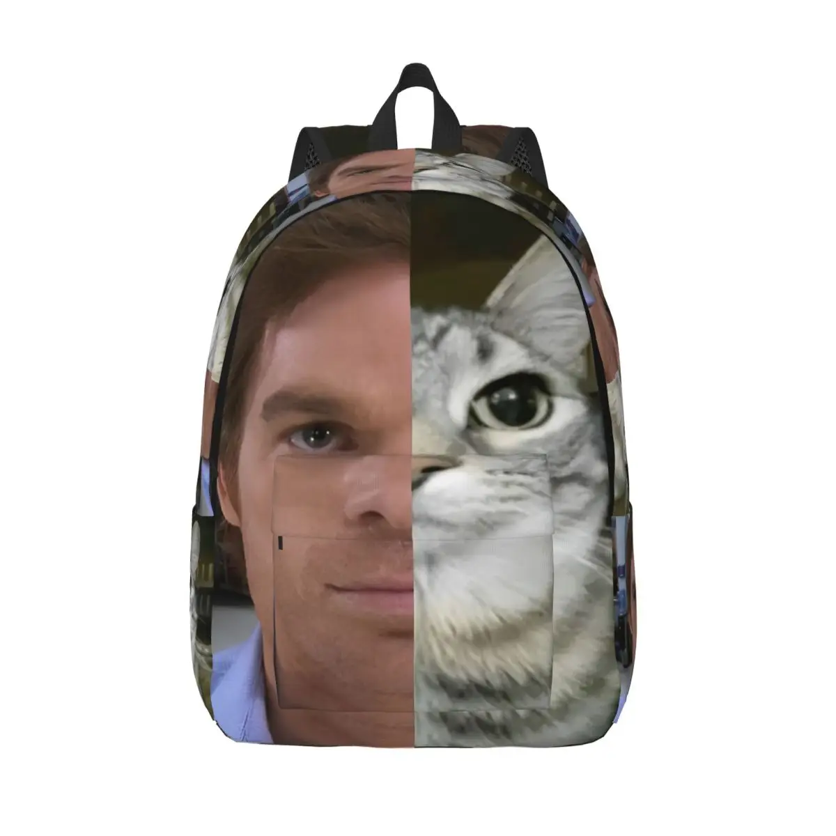 

Dexter Morgan Cat Backpack for Men Women Cool Student Work Daypack TV Series College Shoulder Bag with Pocket