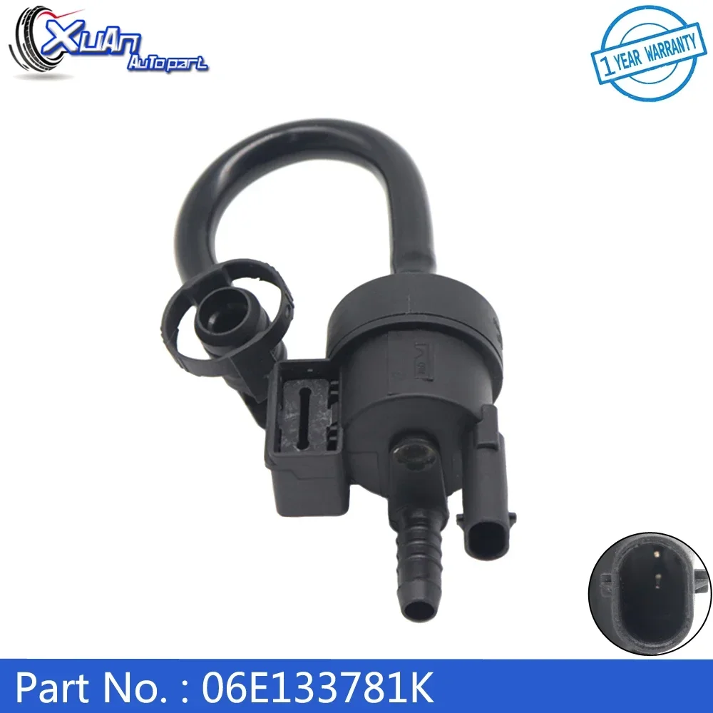 

XUAN Activated Carbon Filter Fuel Tank Breather Purge Solenoid Valve Hose 06E133781K 06E133781E For Audi A6 A7 A8 Q5 S4 S5 3.0L