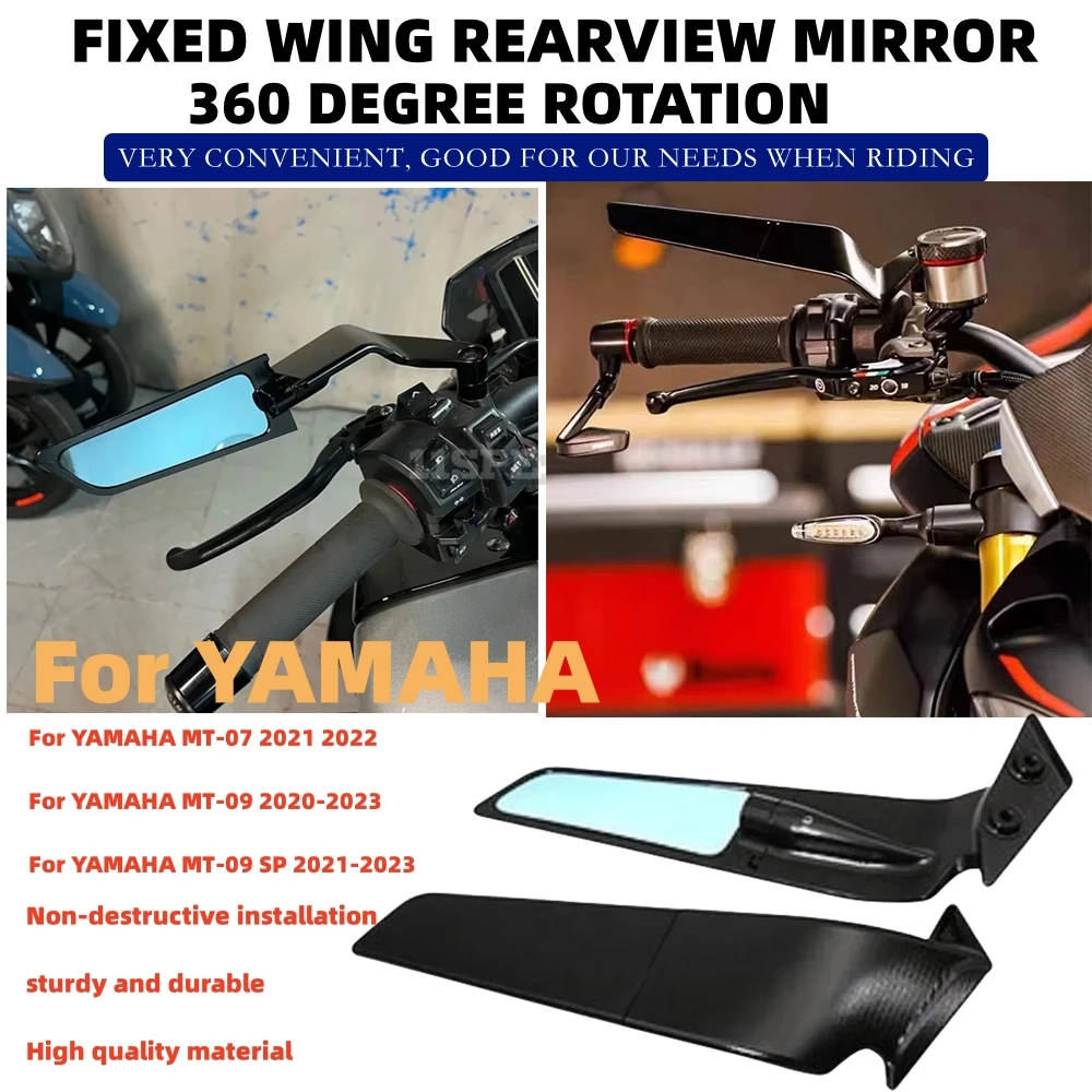 

Motorcycle Rear Side View Mirrors Rearview Mirror For YAMAHA MT-09 MT09 2020-2023 MT 09 SP 2021- 2023 MT-07 MT07 MT 07 2021 2022