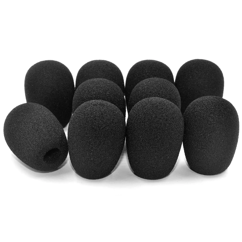 5x Black Mic Protector Replacement Headset Foam Covers Windscreen Windshield Sponge Covers Mic Cover for Razer BlackShark V2 Pro