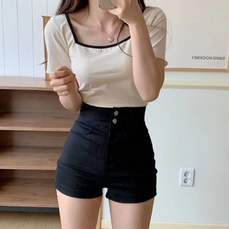 

Женские повседневные брюки с высокой талией на резинке, осенне-зимние, утягивающие, широкие, черные, фасон бутлеггеры