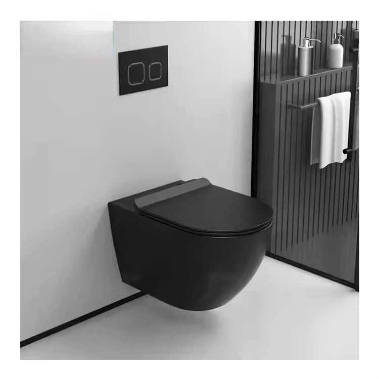 

Современный настенный унитаз в помещении, подвесные сборные цветные наборы, P-ловушка, спина к стене, скрытые подвесные керамические унитазы, настенный комедовый унитаз