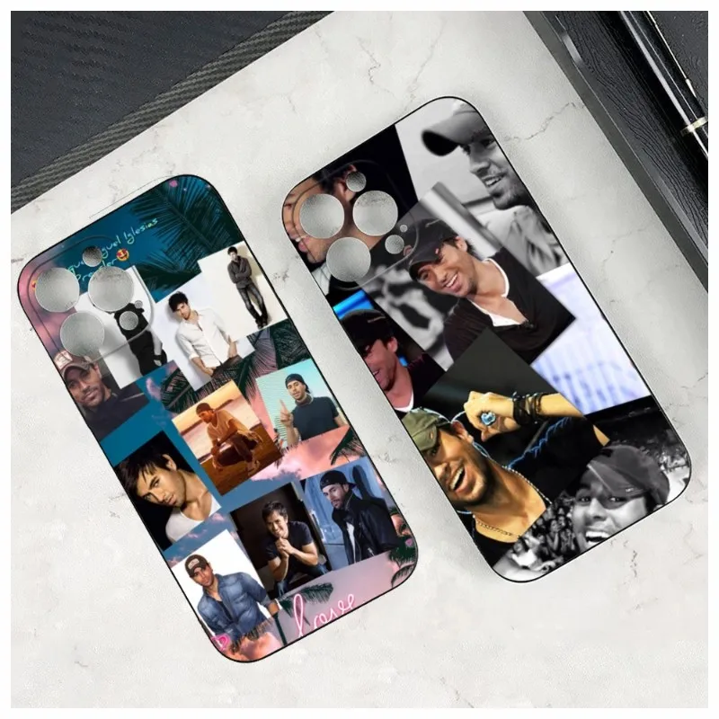 Enrique Iglesias Phone Case For Iphone 15 14 12 11 13 Pro Max XR 7 8 14 15 Plus Soft Phone Covers