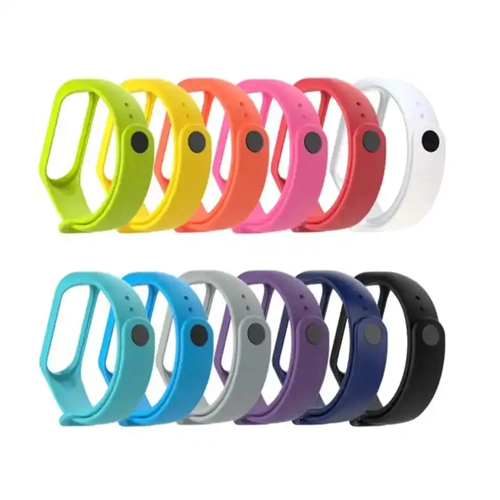 Metal Buckle For Mi Band Strap 7 6 5 4 3 Button For Xiaomi Bracelet 6 7 8 Smart Watch Accessories For MiBand 7 Replacement Spike image 2